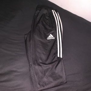 Black original Adidas track pants